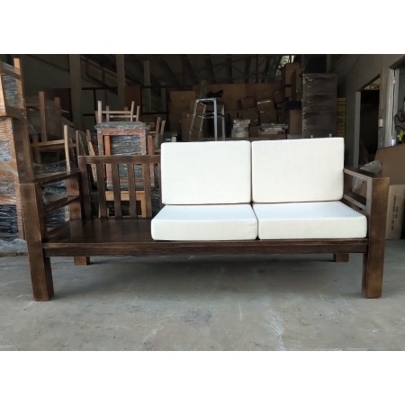 Dark Walnut Oil : Ghế Sofa Đơn Gỗ Sồi Kèm Nệm